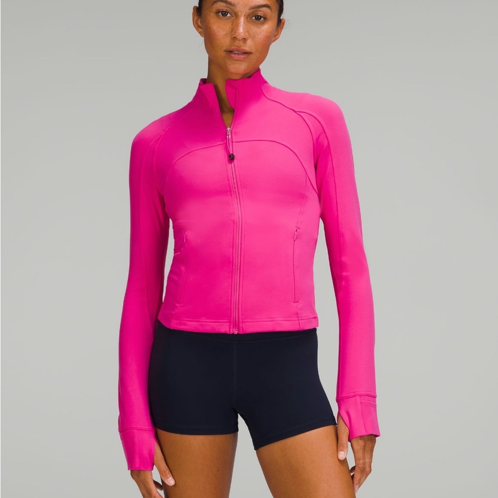 Lululemon cropped Define jacket Nulu Sonic Pink
